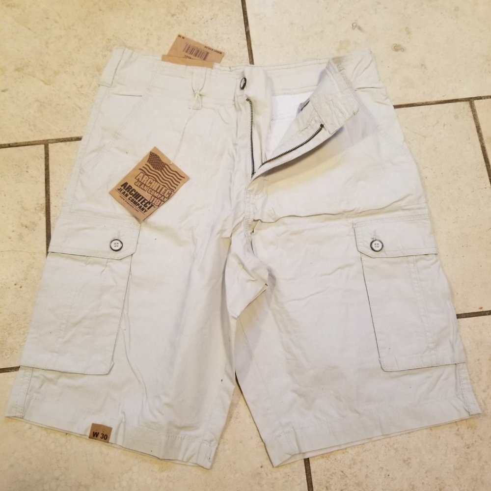 Off white cargo shorts